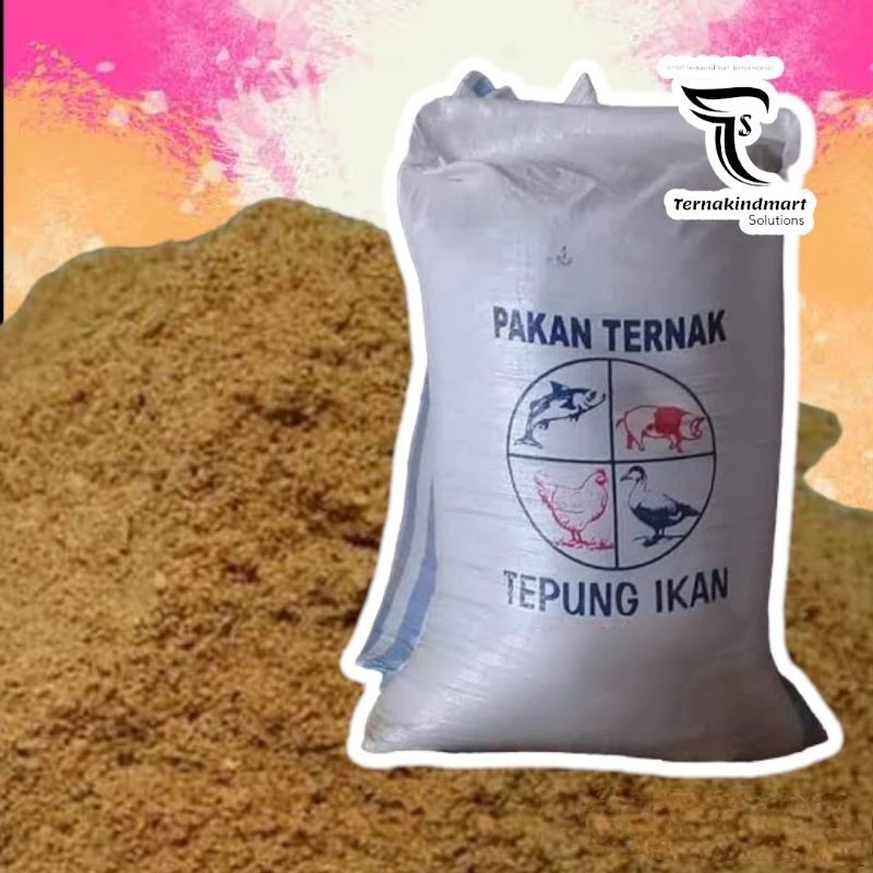 Pakan Hewan Tepung Ikan Pakan Hewan Ayam Bebek 1Kg hanya untuk Hewan