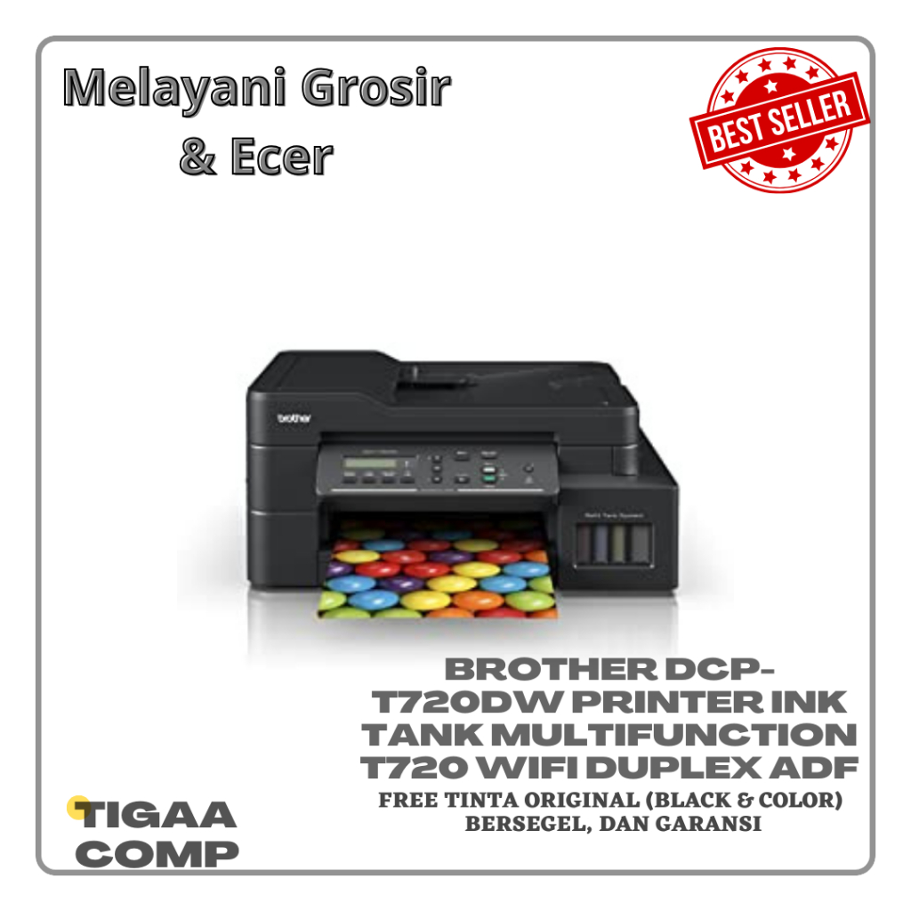Printer Brother DCP-T720DW pengganti Brother T710W Garansi Resmi