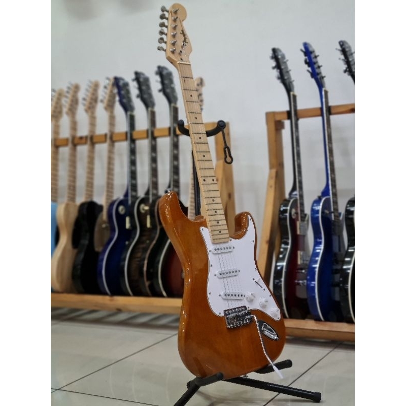 gitar Fender Stratocaster karamel elektrik listrik