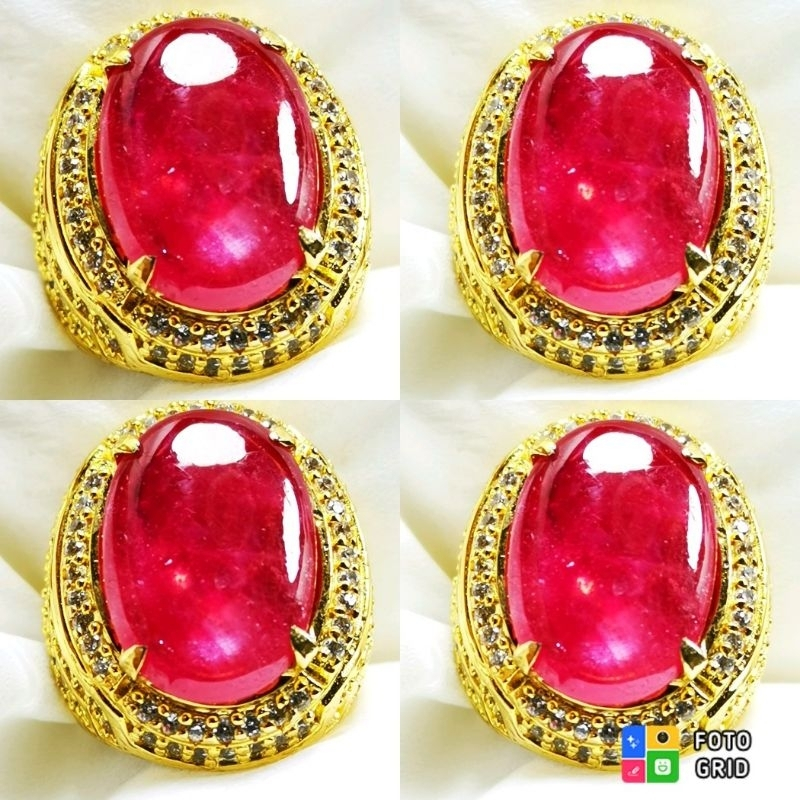 Batu permata natural ruby mozambik super jumbo