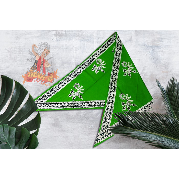 [320] Udeng Banyuwangi / udeng jaranan / udeng batik asli Banyuwangi Warna Hijau