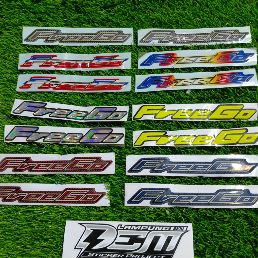 Stiker Emblem FREEGO Stiker Timbul Freego Stiker Logo Motor Stiker Berkualitas