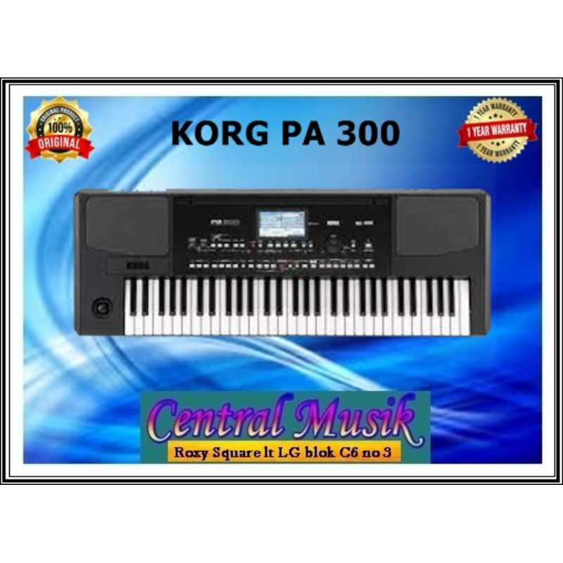 Keyboard KORG Pa 300/Pa-300/Pa300 Garansi resmi