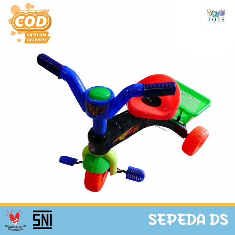 Sepeda Anak Roda 3 Tricycle FB 718 Fitur Tanpa Musik Sepeda DS Plastik