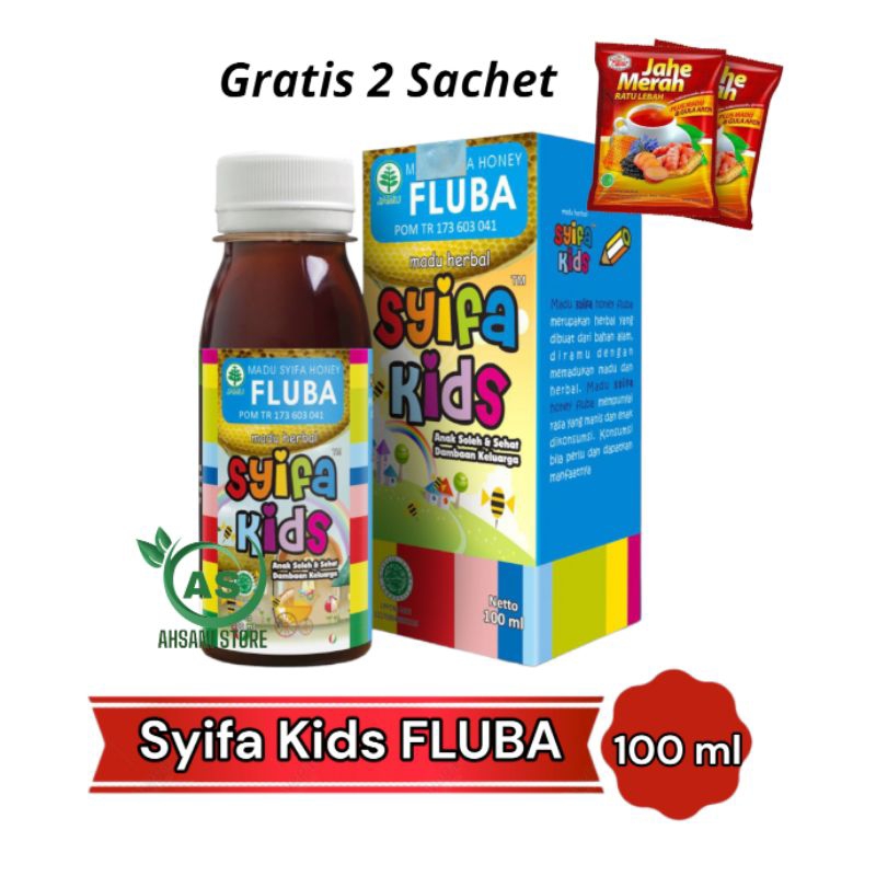 

Madu Anak Syifa Kids FLUBA / Flu Dan Batuk Gratis Jahe