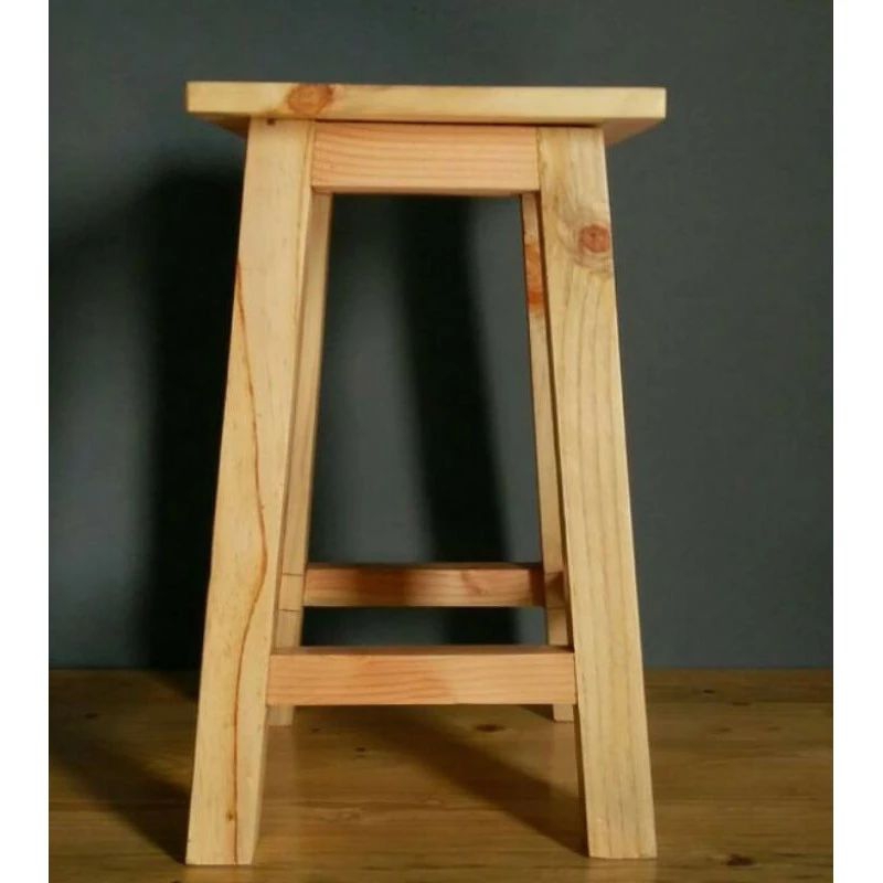 kursi kayu/kursi bakso/kursi bar caffe/kafe 30x30x50 cm