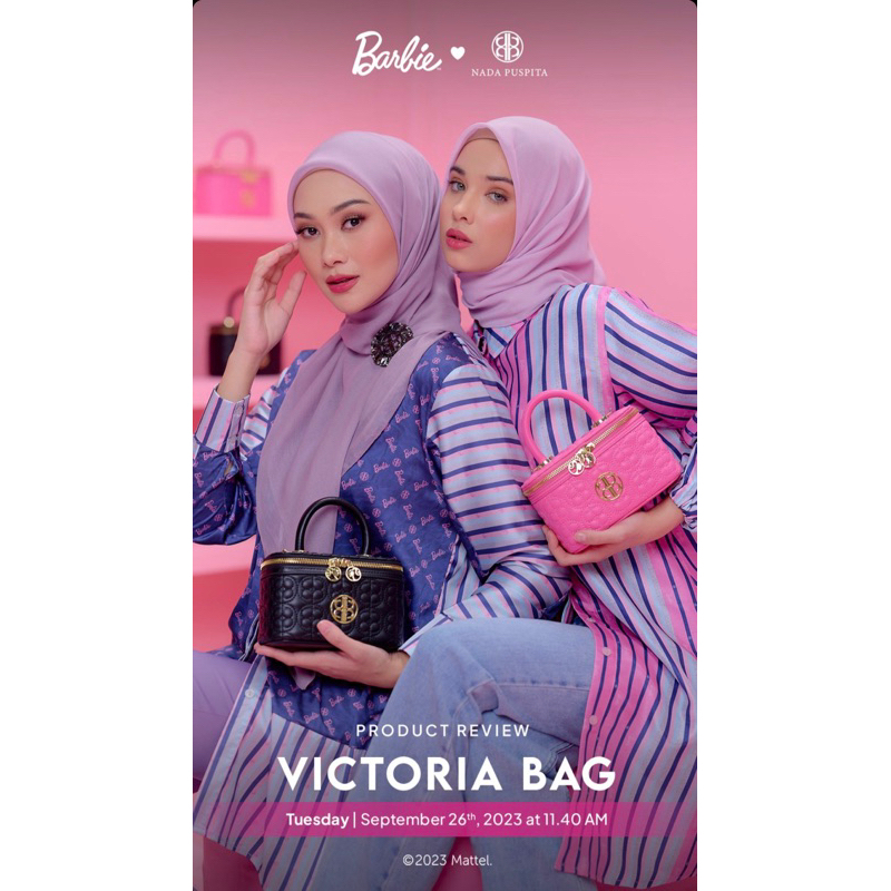 Ready Siap Kirim The Victoria Bag Nada Puspita Vaganza Series : Barbie x Nada Puspita dan Salaam Sca