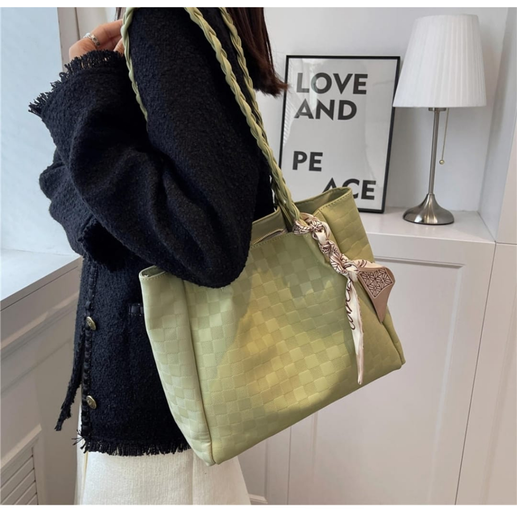 bestpromo tas tote bag wanita - tas bahu wanita kuliah kerja liburan - tote bag wanita elegan - tas