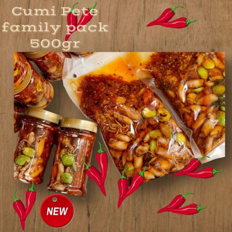 

Sambal Cumi Pete Extra Pedas 200gram