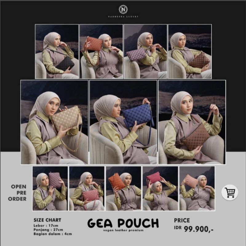 GEA POUCH by Nadheera Luxury [ NEW - ND Bag Series ] Tas Nadheera Luxury