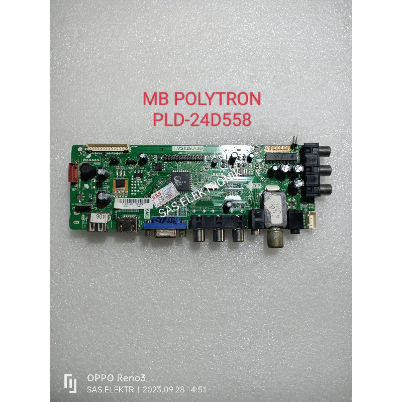 MB MOTHERBOARD MAINBOARD MESIN TV LED POLYTRON 24 INCH PLD24D558 PLD-24D558