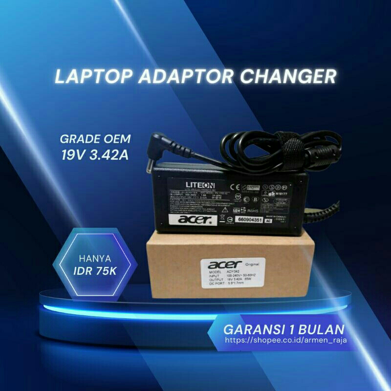 Adaptor Charger Laptop Acer