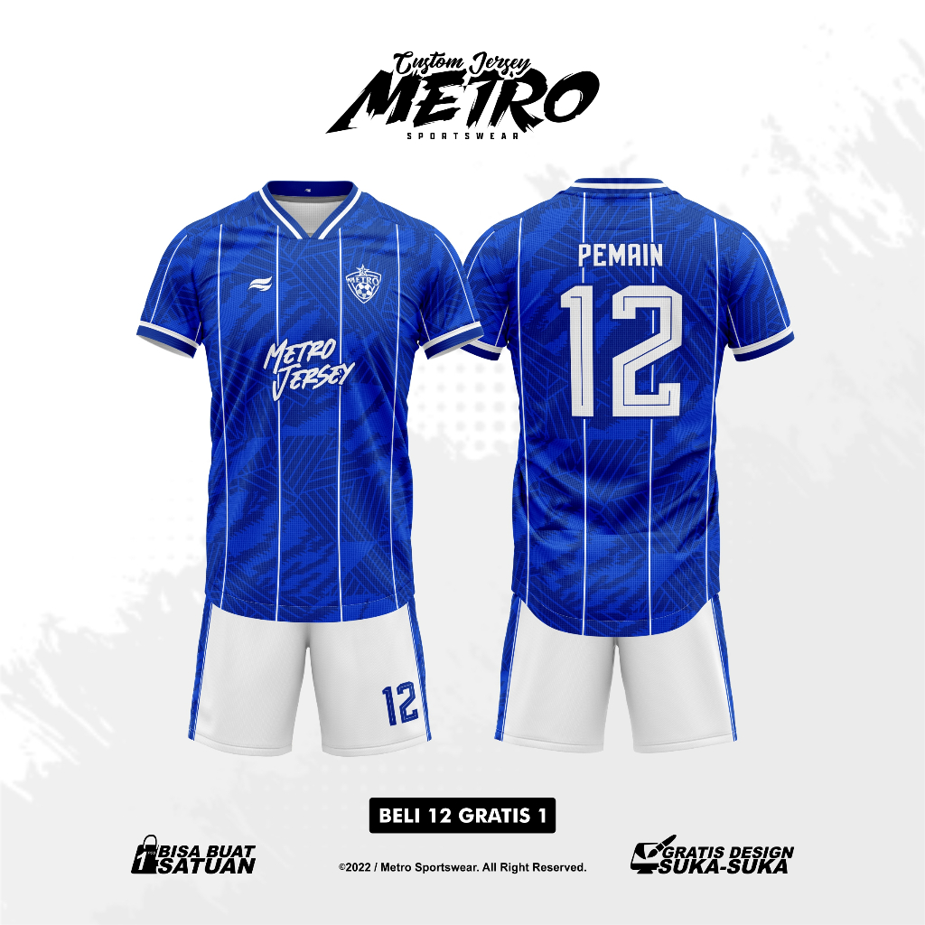 Jersey Futsal Custom Design Full Printing