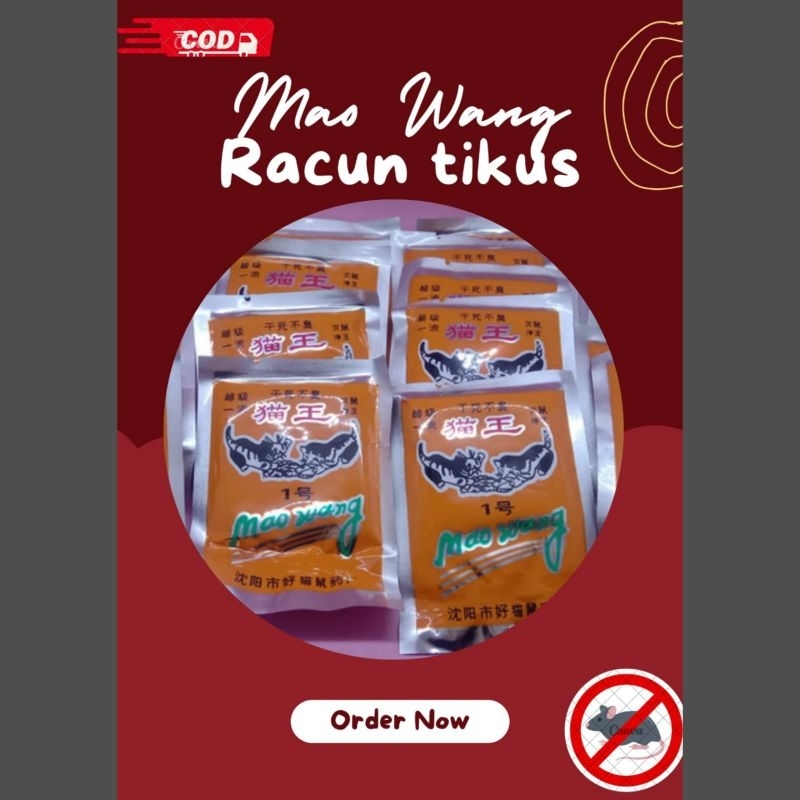 20 PCS RACUN TIKUS MAOWANG TIKUS MATI KERING MATI DITEMPAT