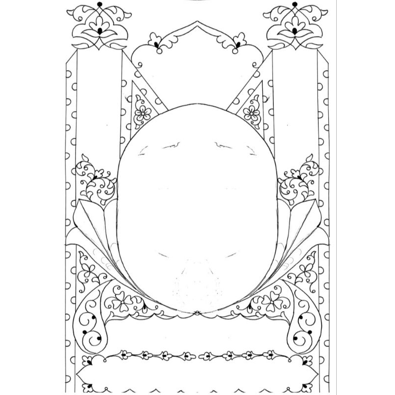 mal kaligrafi dekorasi A2