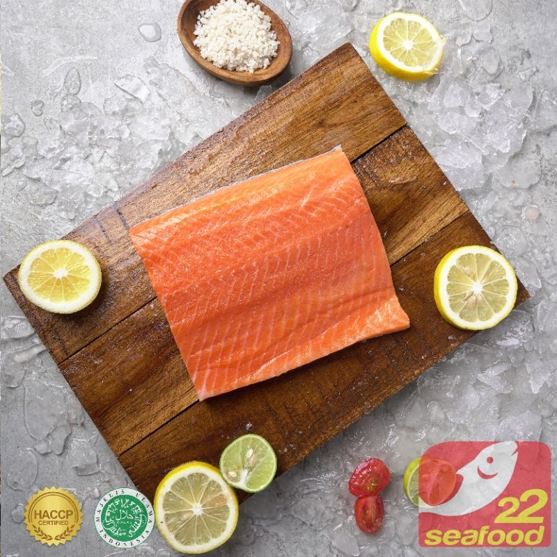 

Salmon Fillet 500 gram Portion Cut / Ikan Salmon Atlantik / Salmon Salar / Premium Quality / Sashimi Grade / Seafood 22