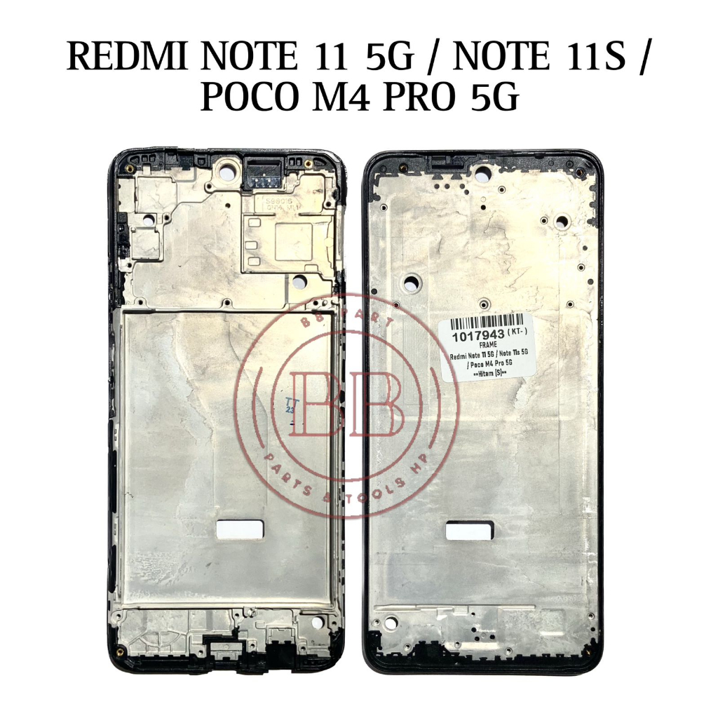 Frame Bezel Tulang Tengah Xiaomi Redmi Note 11 5G / Note 11S 5G / Pocophone Poco M4 Pro 5G - Dudukan