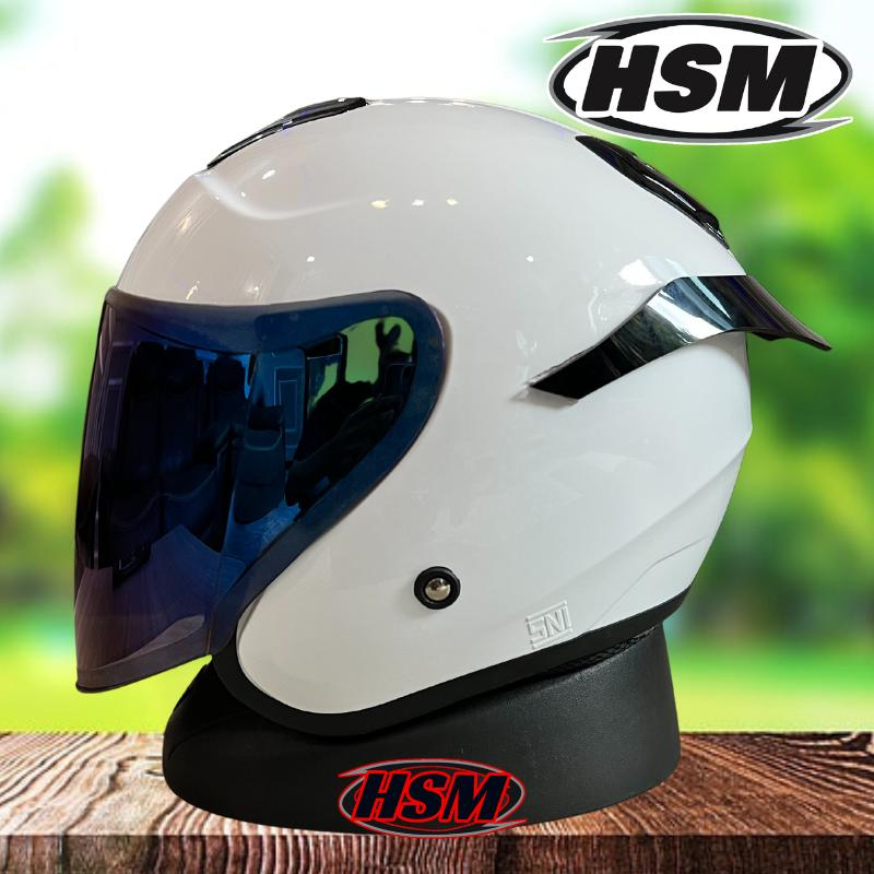 HELM HALF FACE PRIA DYR OSAKA KYOTO ORIGINAL SNI