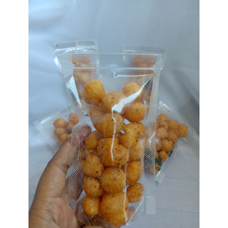 

cemilan 2000an // cemilan cimol kering pedas daun jeruk // cemilan murah meriah