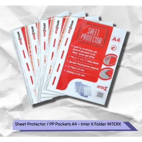 

Sheet Protector / PP Pockets A4 - Inter X Folder INTERX