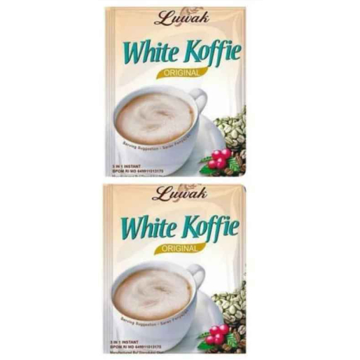 

Luwak White Coffe 1 renceng isi 10 sachet