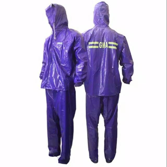 Jas Hujan GMA Pvc karet rubber / jas hujan legendaris / Jas hujan dewasa Terlaris Jas Hujan Karet