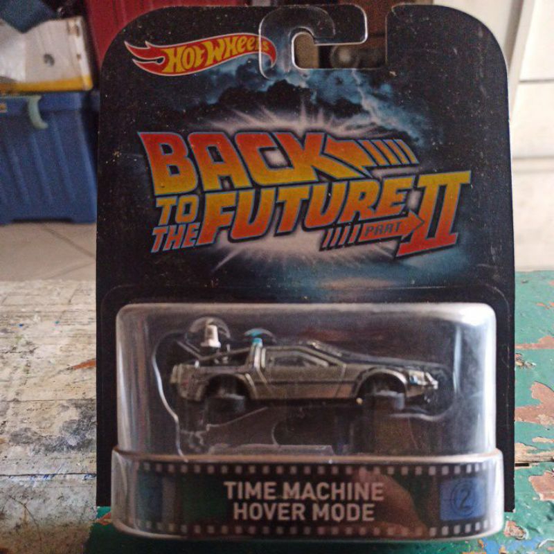 HotWheels Retro Time Machine Hover Mode Back To The Future Part II 2014 Ban Karet (Kondisi : Mantabh