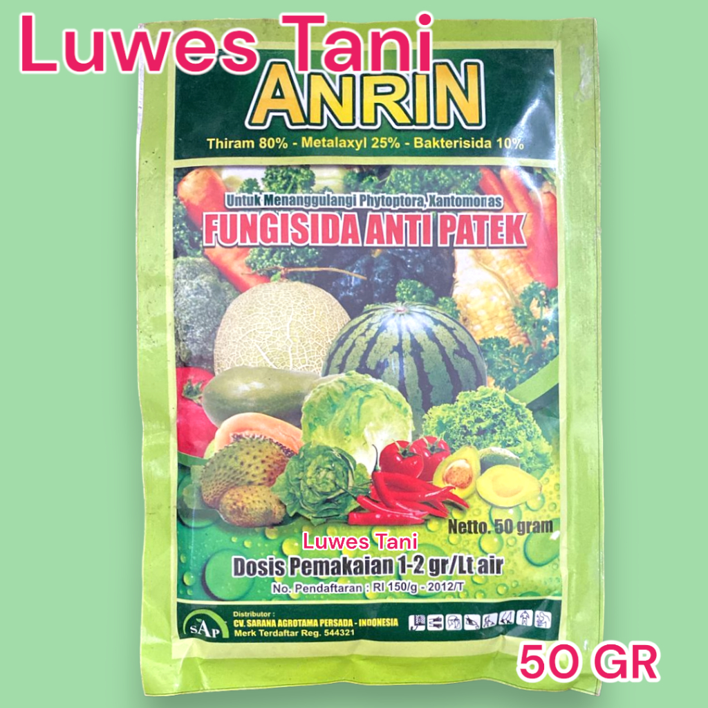 ANRIN Patek FUNGISIDA SACHET 50 Gram
