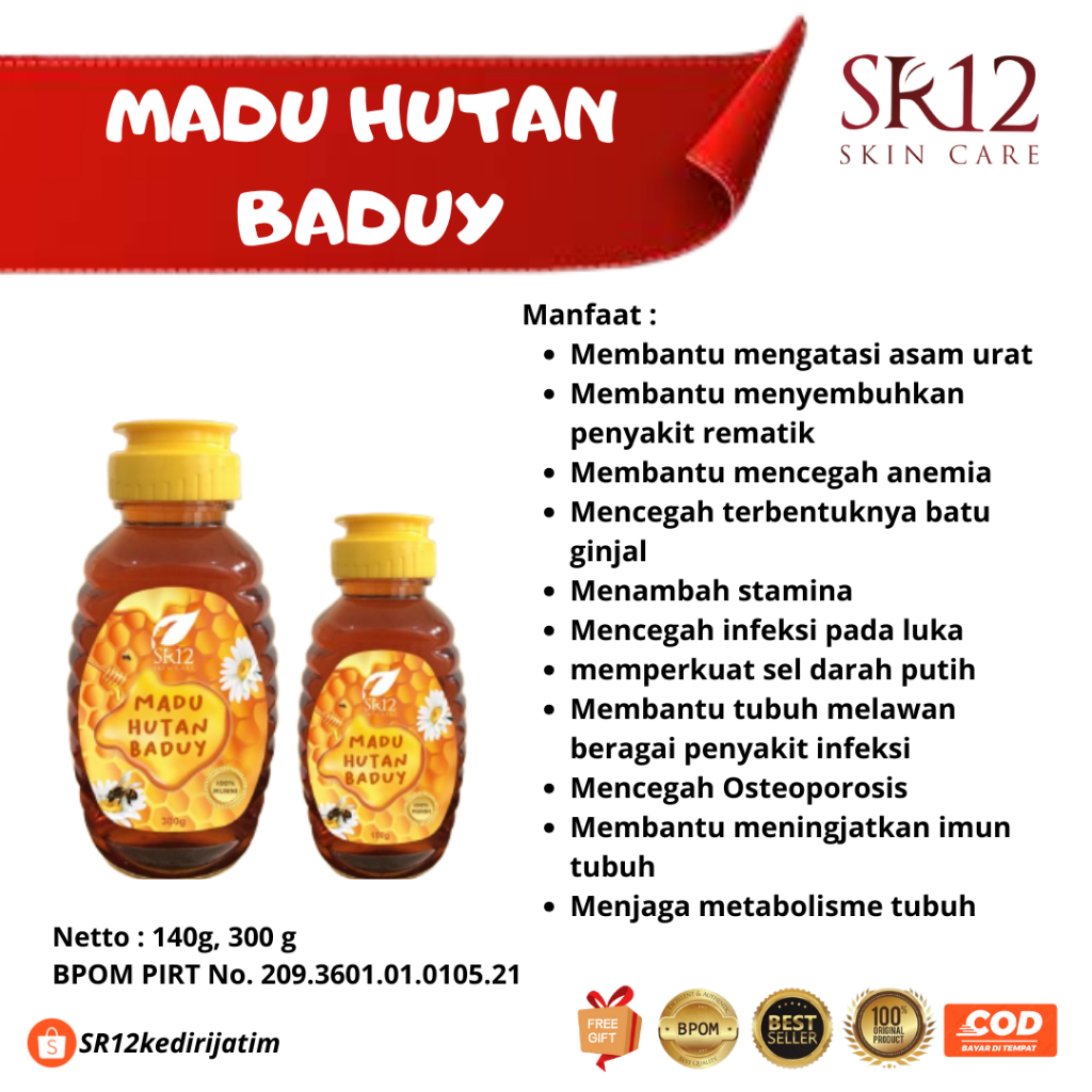 

Madu Hutan Baduy SR12 Membantu Menjaga Kesehatan Menambah Stamina