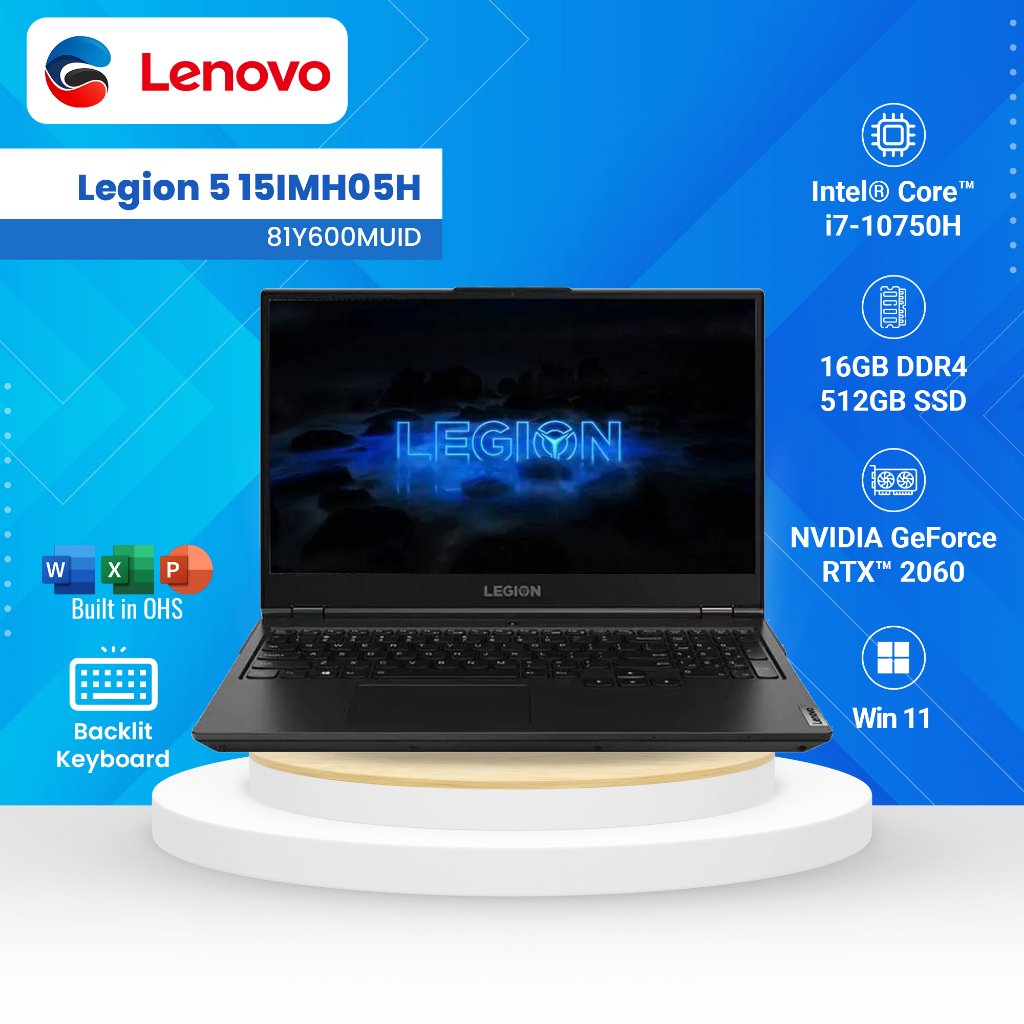 Lenovo Legion 5i (81Y600MUID) Core i7-10750H RTX 2060 144Hz 16GB 512GB
