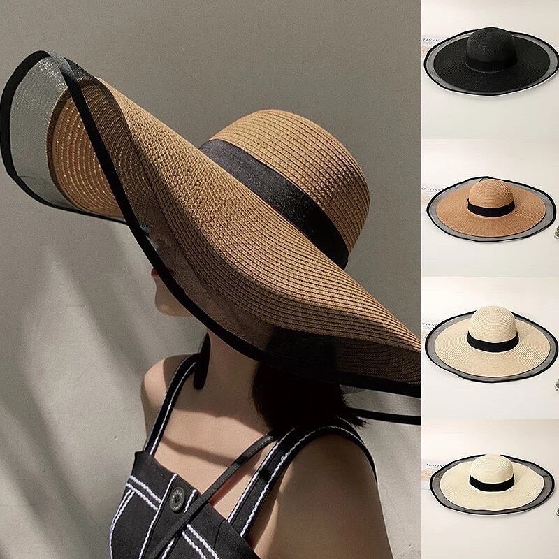 Ruby Wide Hat Topi pantai besar import topi pantai lebar big hat bali