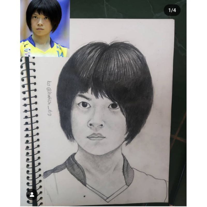 

Gambar potret kertas sketsa