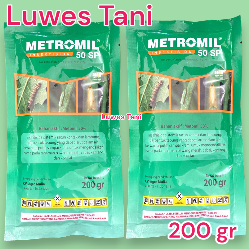 (kemasan 200gr ) INSEKTISIDA METROMIL 50 SP 200 GR