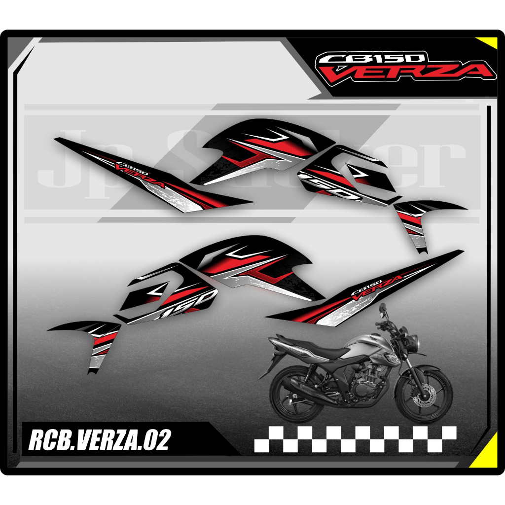 Striping Variasi Motor Honda CB Verza_Stiker List Striping Motor Honda CB Verza Custom Racing RCB 00