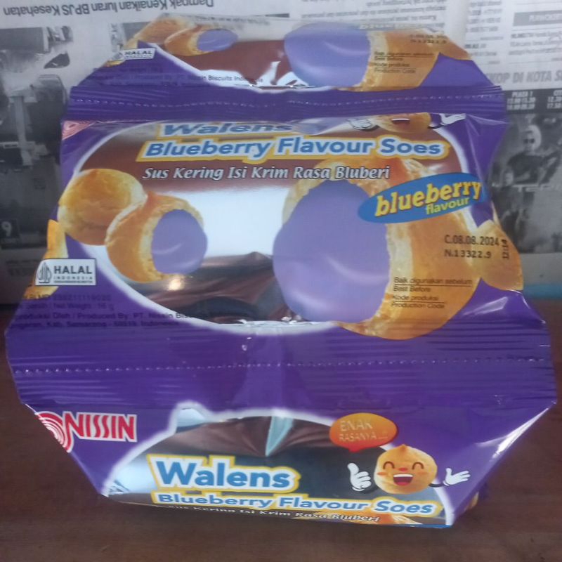 

Walens Blueberry Flavour Soes 16 g 10 bungkus