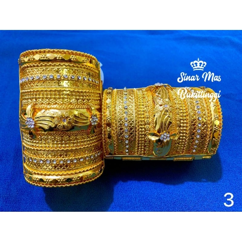Gelang lebar pengantin (gelang pengantin India)