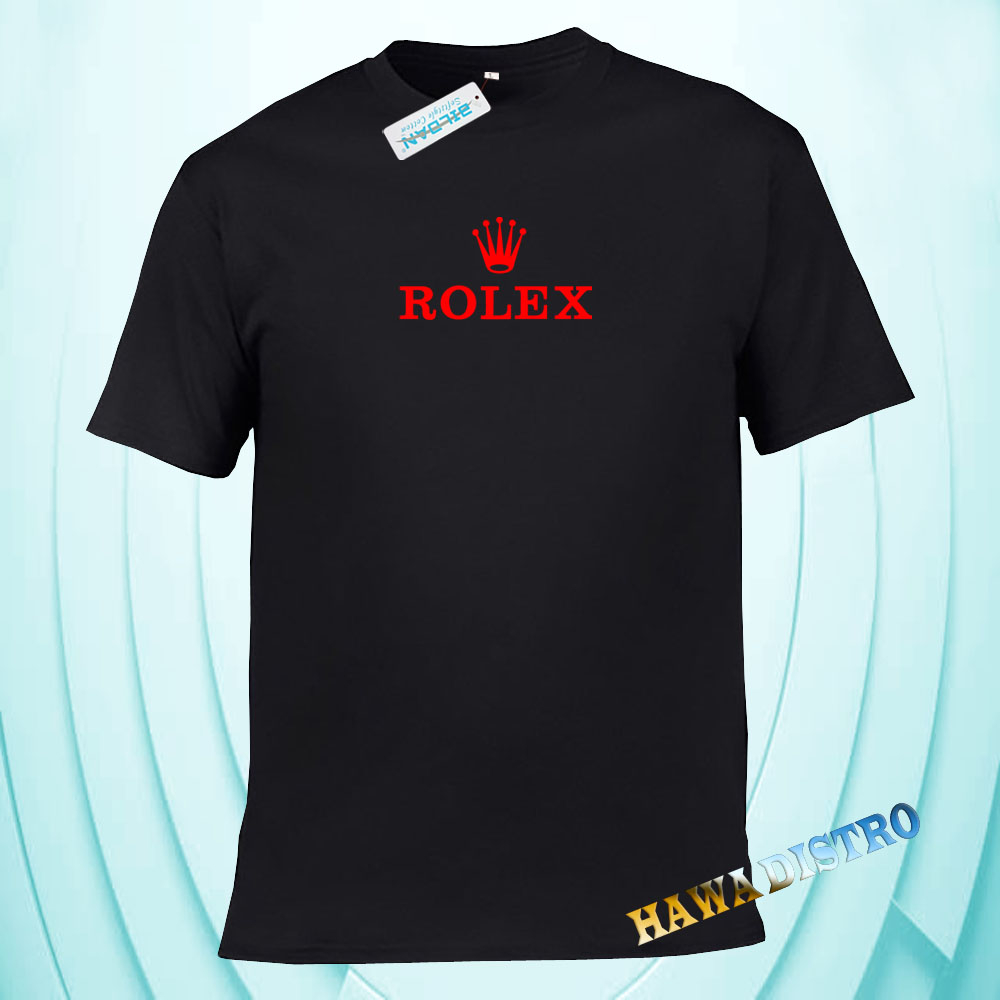 (Bisa COD) Kaos Rolex Merah - Kaos Lengan Pendek - Kaos Distro Premium - Baju Kaos Pria Pakaian Pria