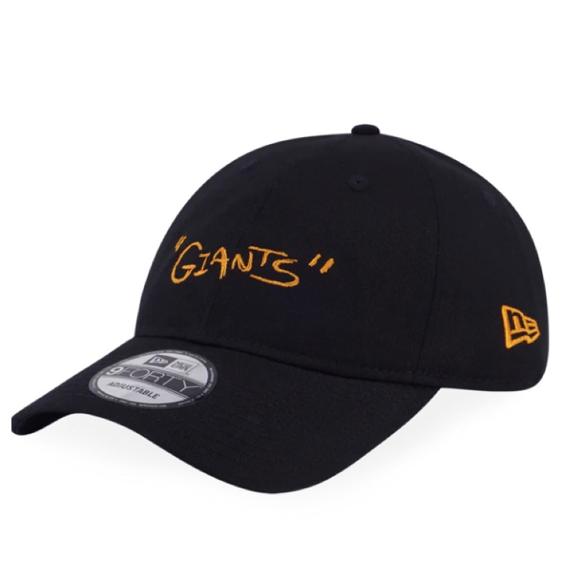 topi newera 940 unst league script giants sf mlb black