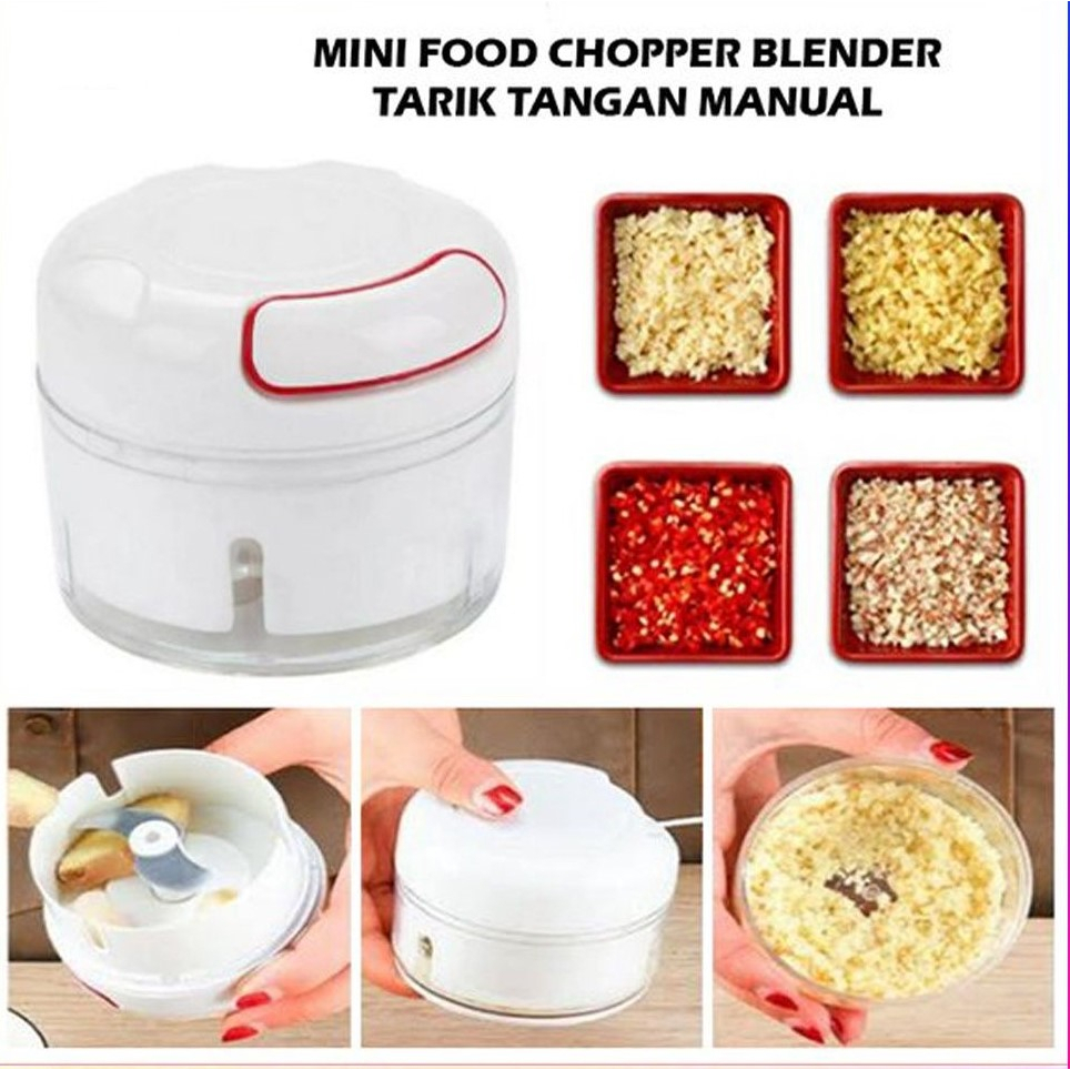 HC Blender Tangan Mini Speedy Chopper Tarik Penghancur Gilingan Bumbu Choper Serbaguna / blender tar