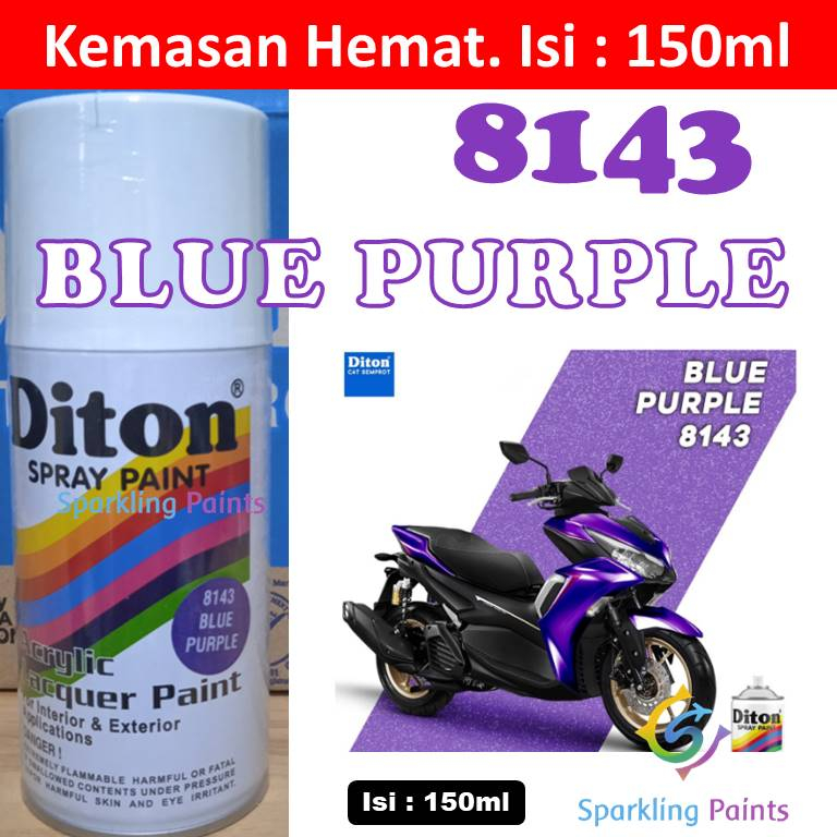 BARU_ PILOX DITON BLUE PURPLE 8143 150ML WARNA METALLIC METALIK BIRU UNGU MUDA EKONOMI EKONOMIS