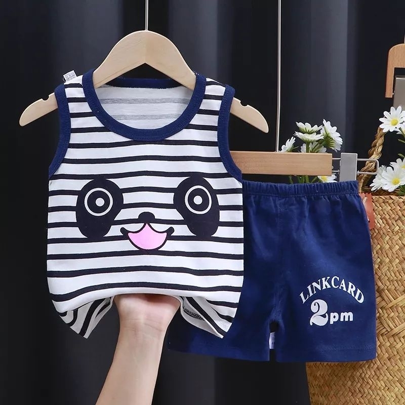 SETELAN BAJU BAYI OBLONG TANPA LENGAN