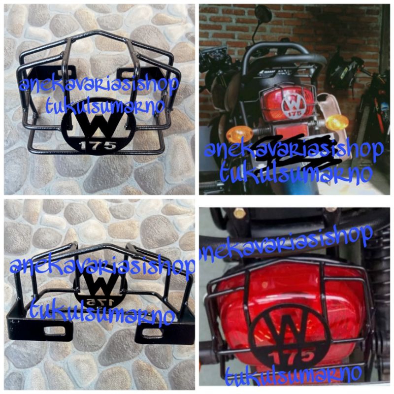 Brongsong lampu belakang W175 / aksesoris Kawasaki W175