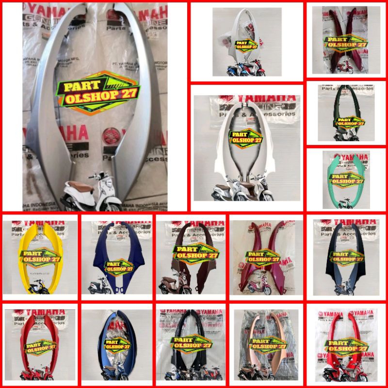 COVER UNDER MOLE DEK BAWAH KANAN KIRI FINO FI 125 FINO GRANDE ASLI ORIGINAL BJ8-F8395-00 BJ8-F837D-0