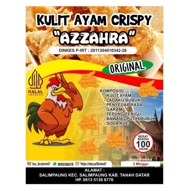 

Kulit Ayam Crispy Azzahra