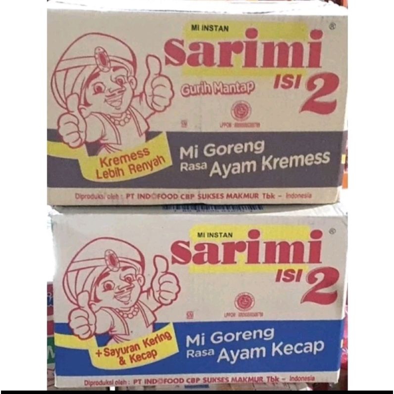 

SARIMI ISI 2 & ISI 1 AYAM KREMES/ AYAM KECAP/KARI SPESIAL/BAKSO SAPI / IGA SAPI