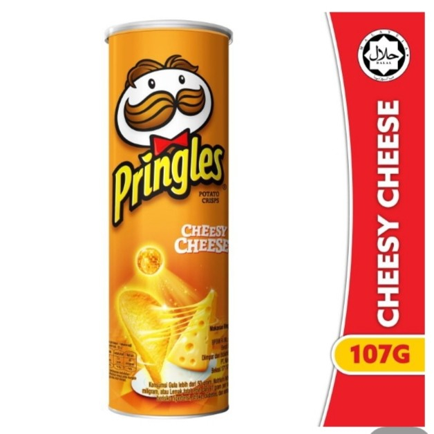 

Pringles potato crisps cheesy cheese 102 gr