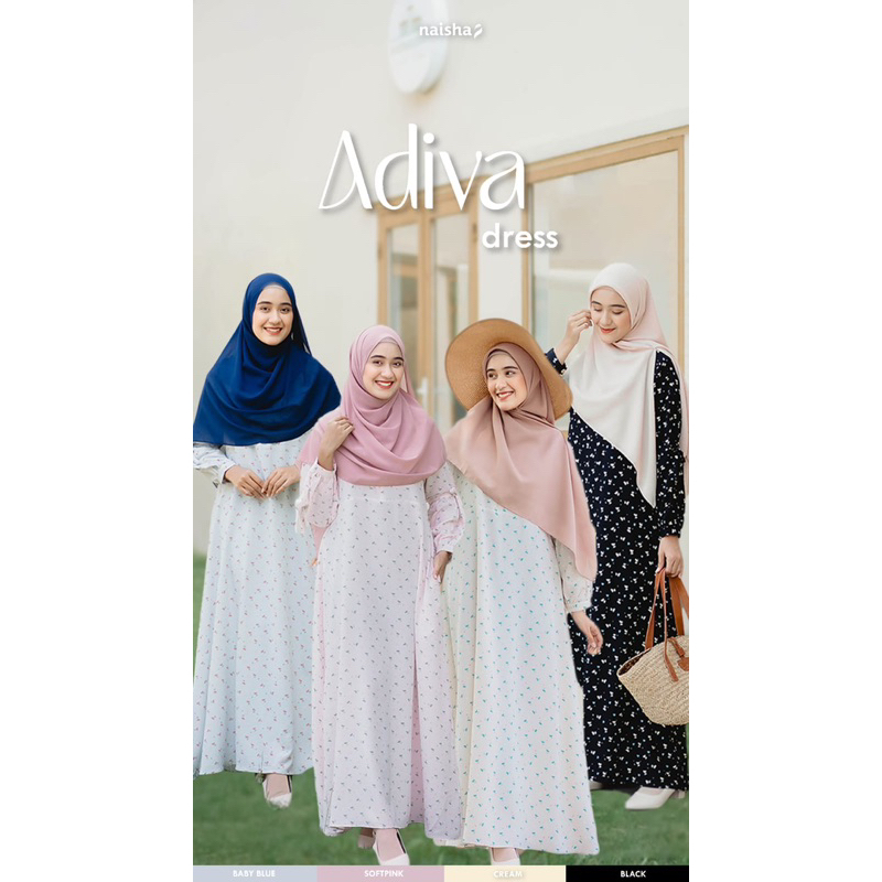ADIVAA DRESS DENGAN DESAIN KOREAN DRESS | ORIGINAL BY NAISHA HIJRAH
