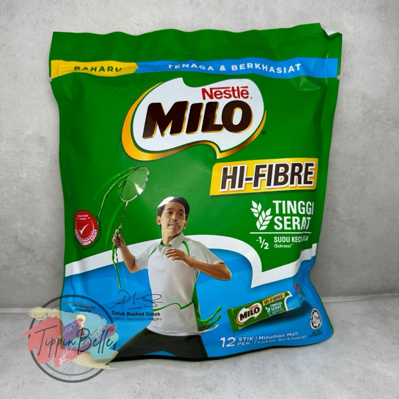 

Nestle Milo Hi Fibre isi 12 stick ori Malaysia