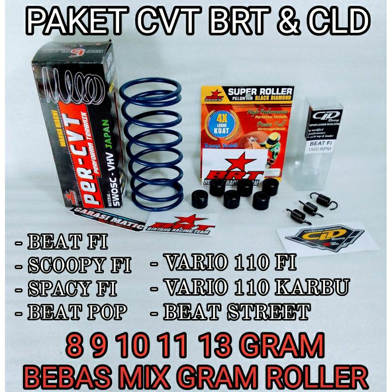 PAKET CVT BRT & CLD PNP BEAT FI BEAT ESP SCOOPY ESP BEAT POP BEAT STREET VARIO 110 FI VARIO 110 KARB