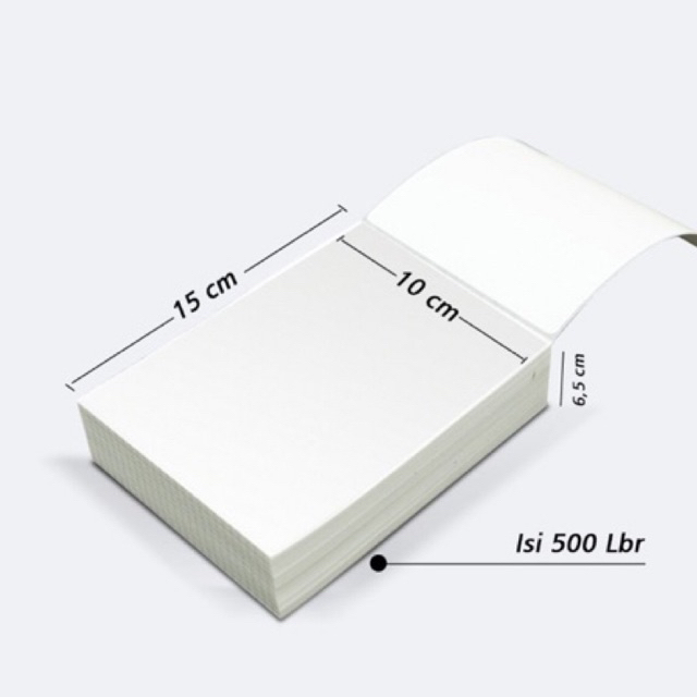 

Kertas Thermal 100x150 Kertas Print Resi Theirmal Label Stiker Printer